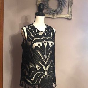 Women’s lace overlay tank.